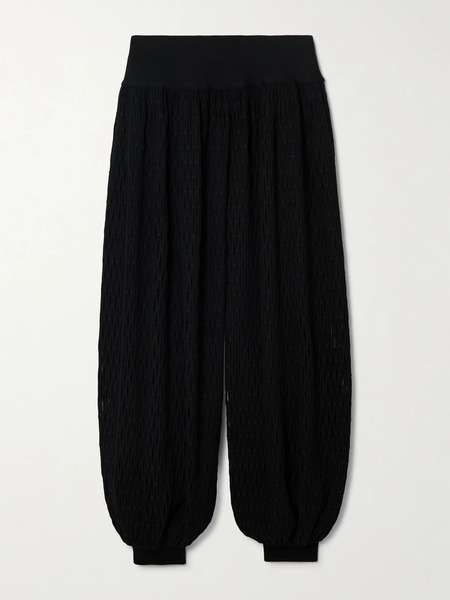  Alaïa Alaïa - Open-knit Tapered Pants - Black 