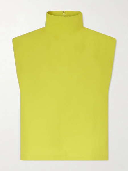  Alaïa Alaïa - Paper-blend Turtleneck Top - Yellow 