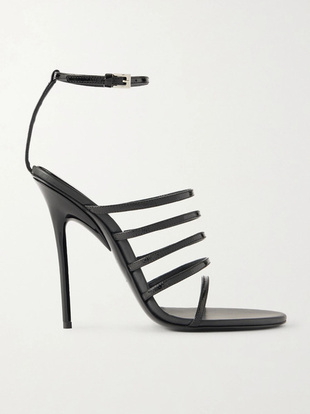  Alaïa Alaïa - 110 Patent-leather Sandals - Black 