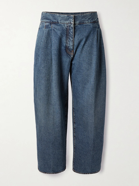  Alaïa Alaïa - Pleated Straight-leg Jeans - Light Denim 