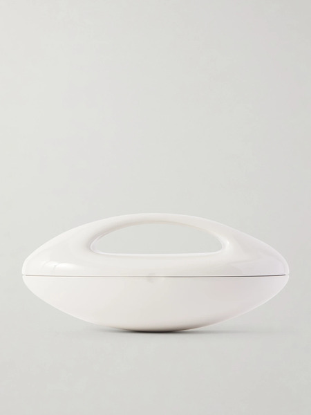  Alaïa Alaïa - Sculptural Minaudiere Resin Clutch - White 