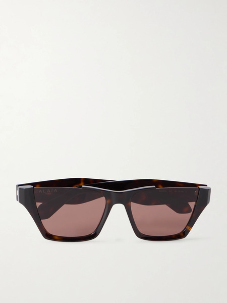  Alaïa Alaïa - Square-frame Tortoiseshell Acetate Sunglasses - Brown 
