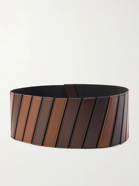 Alaïa Alaïa - Stretch Leather Belt - Dark Brown 