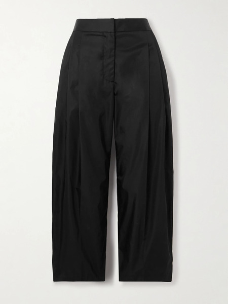  Alaïa Alaïa - Taffeta Pleated Tapered Pants - Black 
