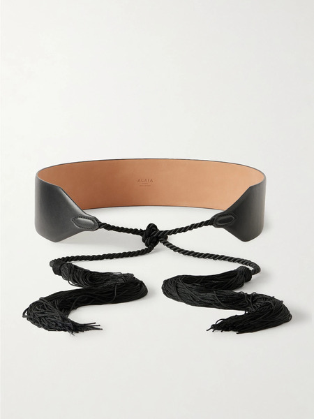  Alaïa Alaïa - Tasseled Leather Belt - Black 