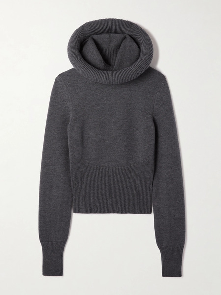  Alaïa Alaïa - Wool Hooded Sweater - Gray 