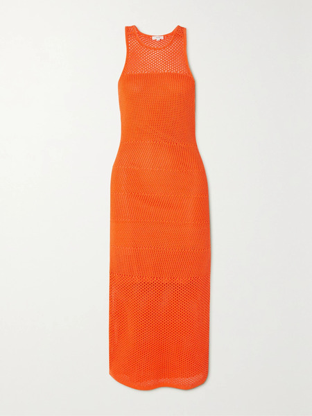  A.l.c. A.l.c. - Roland Crocheted Cotton Midi Dress - Orange 