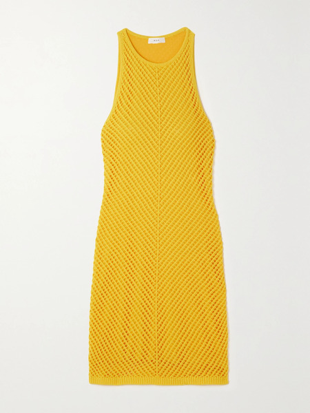  A.l.c. A.l.c. - Senna Crocheted Cotton Mini Dress - Yellow 
