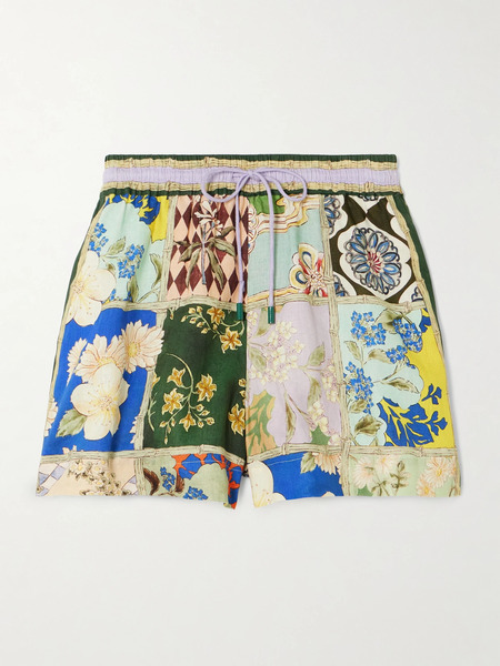  Alémais Alémais - Bianca Printed Linen Shorts - Multi 