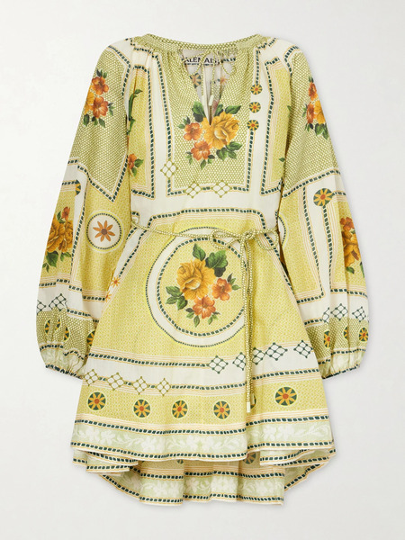  Alémais Alémais - Dixie Cotton Mini Dress - Green 