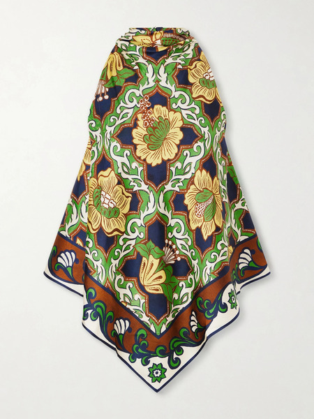  Alémais Alémais - Liana Open-back Printed Silk-twill Top - Multi 
