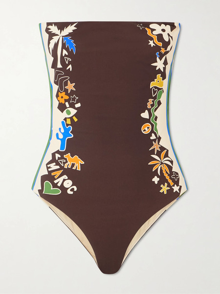  Alémais Alémais - Maroc Printed Swimsuit - Brown 