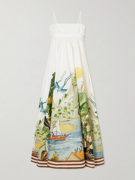 Alémais Alémais - Printed Organic Cotton Midi Dress - Multi 