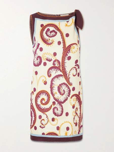  Alémais Alémais - Wilson Floral-print Linen And Silk-blend Twill Mini Dress - Multi 
