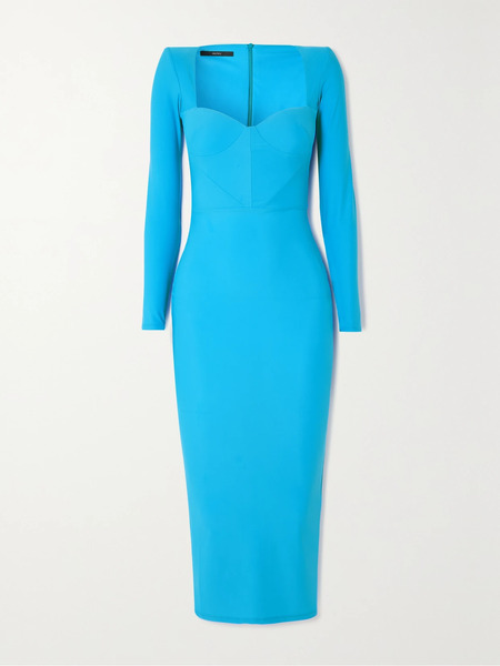  Alex Perry Alex Perry - Lennon Stretch-jersey Midi Dress - Blue 