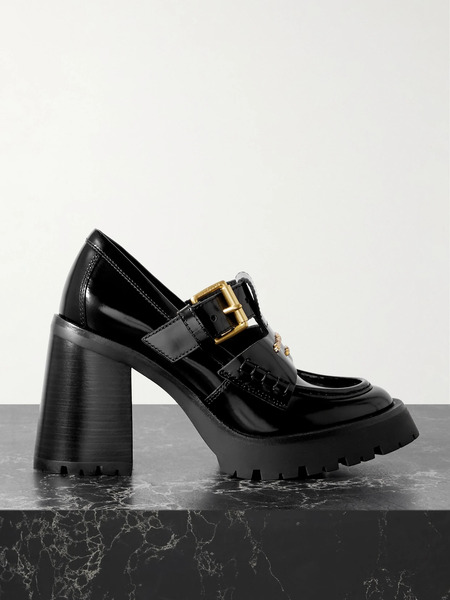  Alexander Wang Alexander Wang - Carter Embellished Patent-leather Platform Pumps - Black 