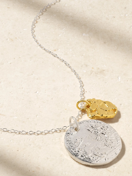  Alighieri Alighieri - The Collisione Recycled Silver And Gold-plated Necklace - One Size 