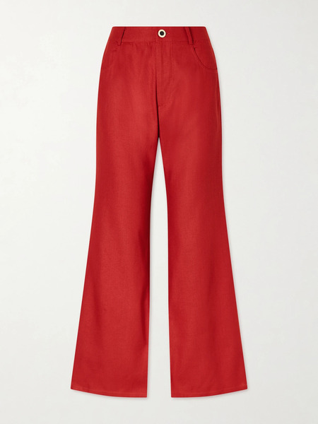  Alix Of Bohemia Alix Of Bohemia - Bunny Russet Silk Flared Jeans - Us2 