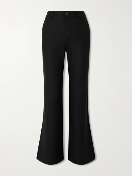  Alix Of Bohemia Alix Of Bohemia - Bunny Silk Flared Pants - Black 