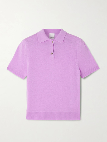  Allude Allude - Cashmere Polo Sweater - Lilac 