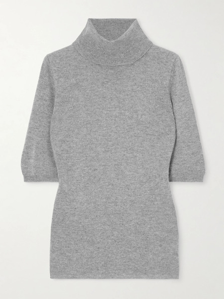  Allude Allude - Cashmere Turtleneck Sweater - Light Gray 