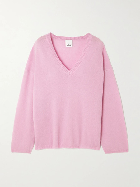  Allude Allude - Oversized Cashmere And Silk-blend Sweater - Baby Pink 