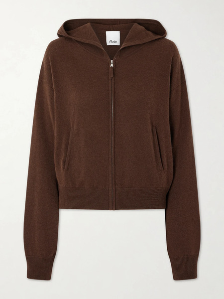  Allude Allude - Wool And Cashmere-blend Hoodie - Brown 