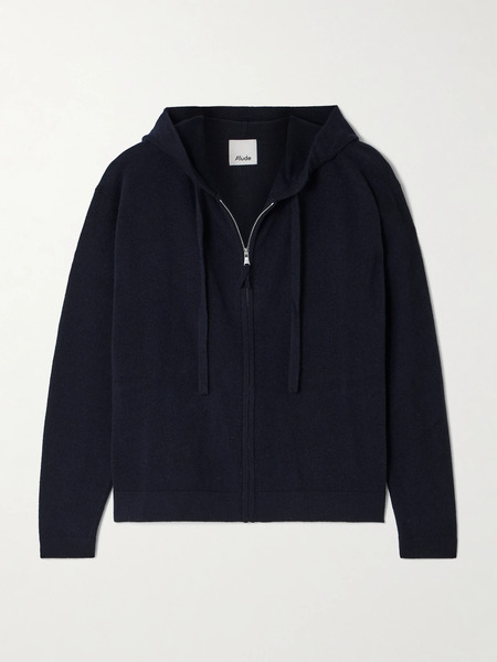  Allude Allude - Wool And Cashmere-blend Hoodie - Navy 
