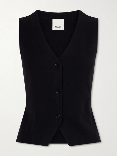  Allude Allude - Wool Vest - Black 