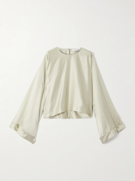  Altuzarra Altuzarra - Jonty Satin Blouse - Off-white 