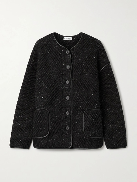  Altuzarra Altuzarra - Medrano Honeycomb-knit Wool-blend Jacket - Black 