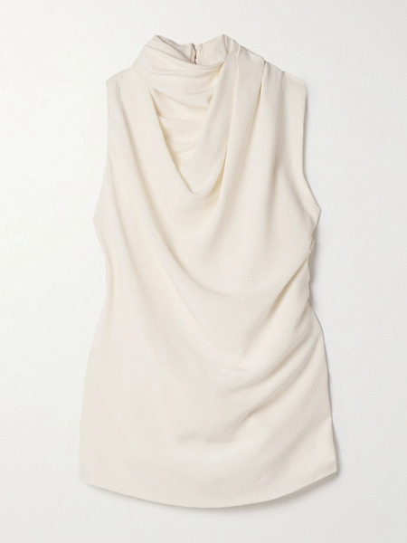  Altuzarra Altuzarra - Sleary Draped Crepe Top - Ivory 