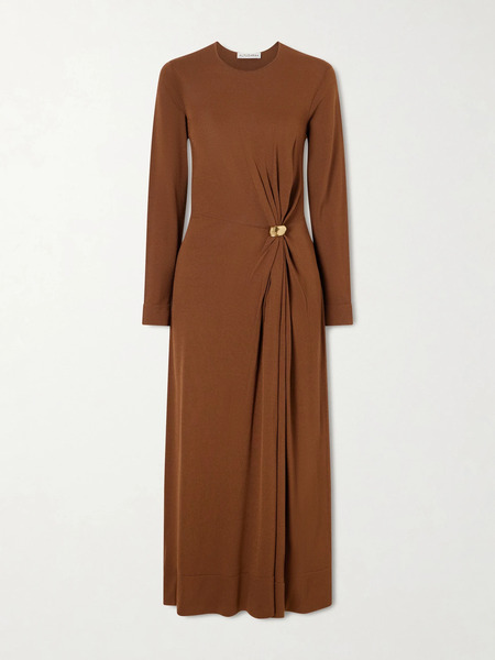  Altuzarra Altuzarra - Tingley Embellished Knitted Maxi Dress - Camel 