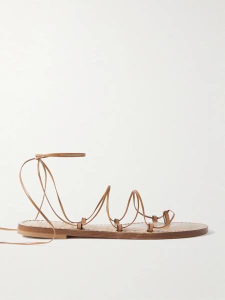  Amanu Amanu - The Serengeti Leather Sandals - Camel 