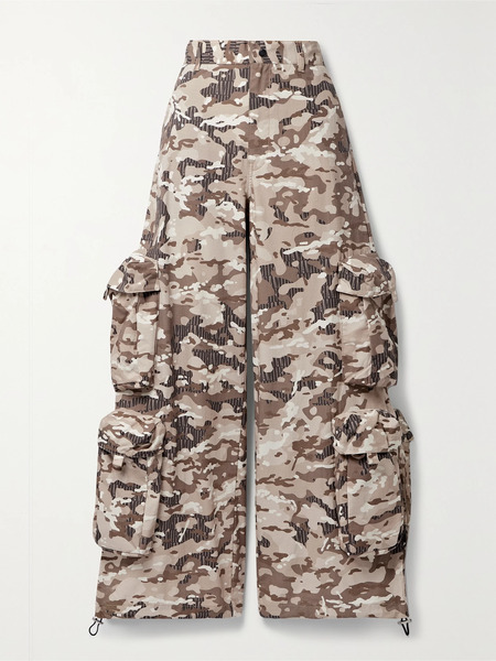  Amiri Amiri - Camouflage-print Cotton-ripstop Wide-leg Cargo Pants - Brown 