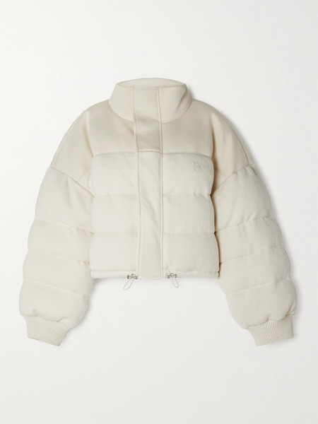  Amiri Amiri - Quilted Cotton-jersey And Cashmere Down Jacket - Cream 