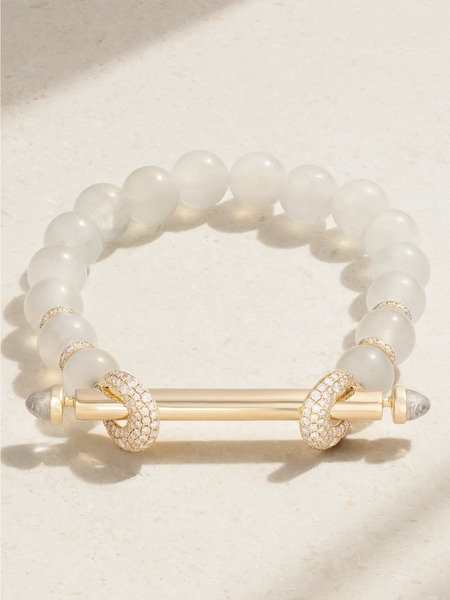  Ananya Ananya - Chakra 18-karat Gold Multi-stone Bracelet - 17 