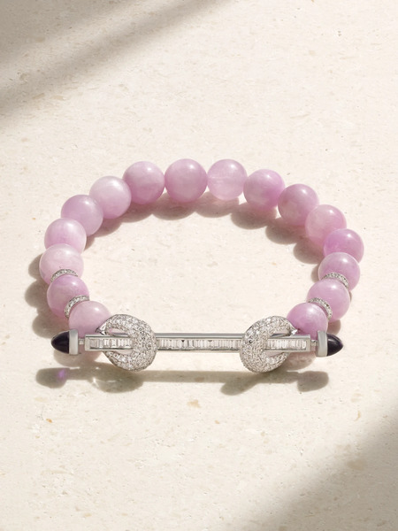  Ananya Ananya - Chakra 18-karat White Gold Multi-stone Bracelet - 15 