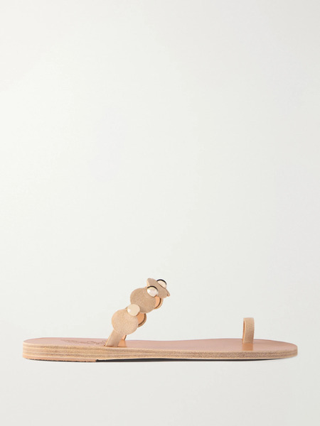  Ancient Greek Sandals Ancient Greek Sandals - Dirki Studded Metallic Leather Sandals - It37 