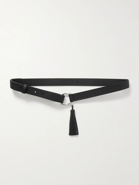  Anderson's Anderson's - Tasseled Leather Belt - Black 
