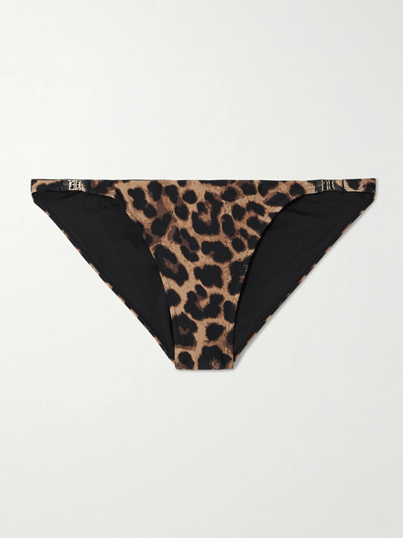  Anine Bing Anine Bing - Bellamy Leopard-print Recycled Bikini Briefs - Leopard Print 