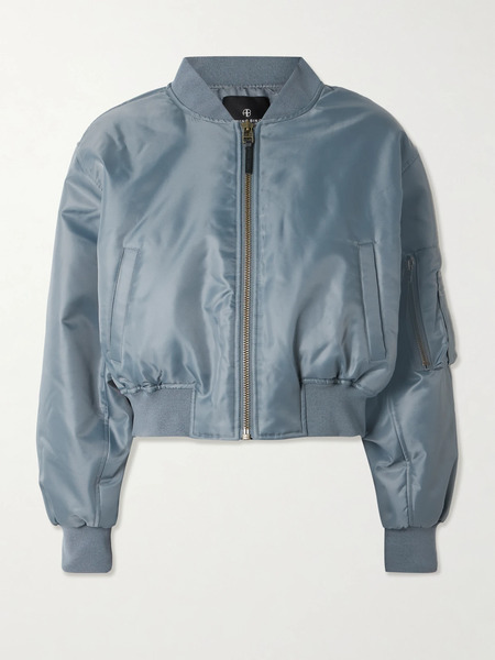  Anine Bing Anine Bing - Leon Padded Shell Bomber Jacket - Gray 