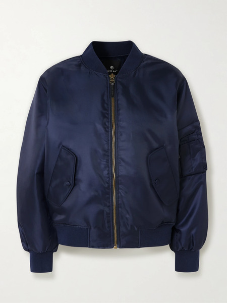  Anine Bing Anine Bing - Leon Padded Shell Bomber Jacket - Navy 