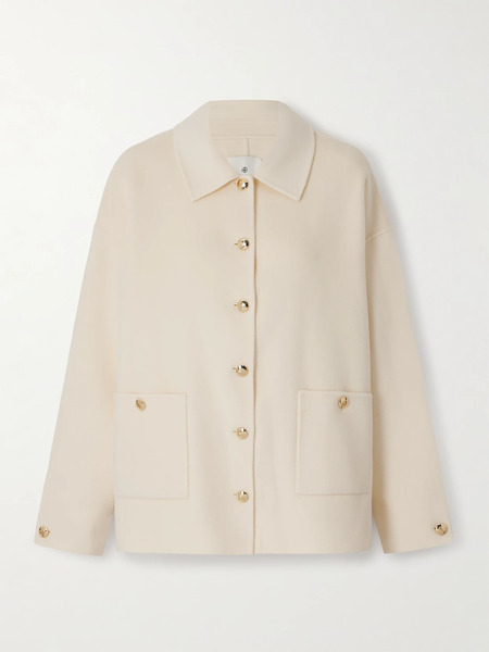  Anine Bing Anine Bing - Luca Wool And Cashmere-blend Jacket - Ivory 