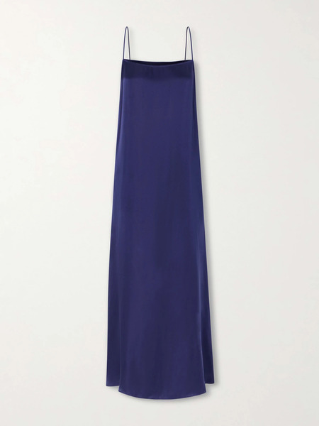  Anine Bing Anine Bing - Mae Silk Satin-blend Maxi Dress - Navy 