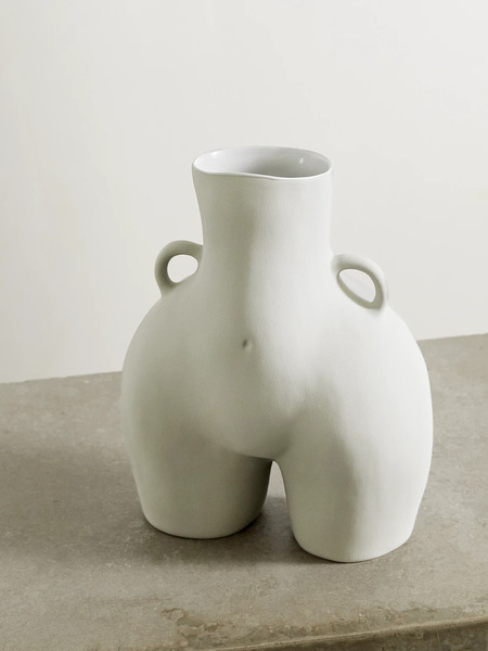  Anissa Kermiche Anissa Kermiche - Love Handles Ceramic Vase - Gray 