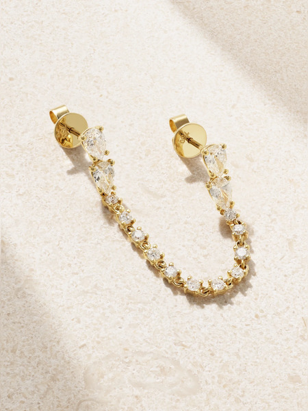  Anita Ko Anita Ko - Daphne 18-karat Gold Diamond Single Earring - One Size 