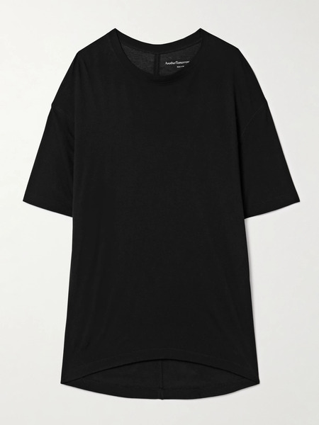  Another Tomorrow Another Tomorrow - Boy Lyocell-jersey T-shirt - Black 