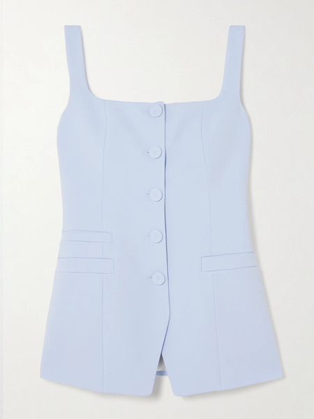  Another Tomorrow Another Tomorrow - Crepe Top - Light Blue 