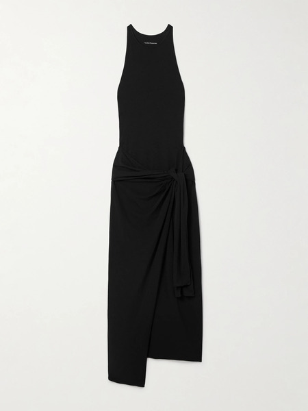  Another Tomorrow Another Tomorrow - + Net Sustain Stretch-jersey Midi Dress - Black 